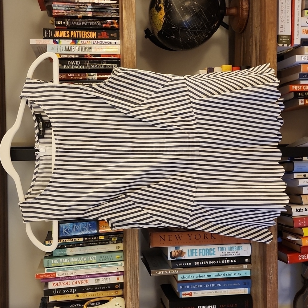BR scallop hem peplum tank